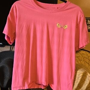Rip Curl Bright Pink Short Sleeve Tee